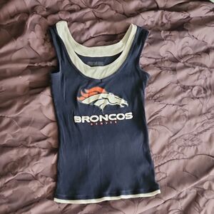 Broncos Women's Navy Tank Top